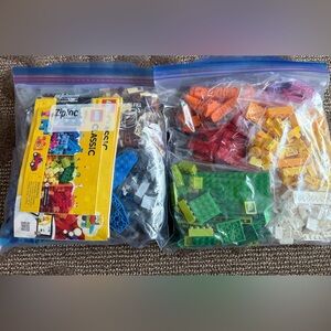 LEGO Classic Creative Rainbow Pieces Building Sets- Yellow, Red, Blue, Green